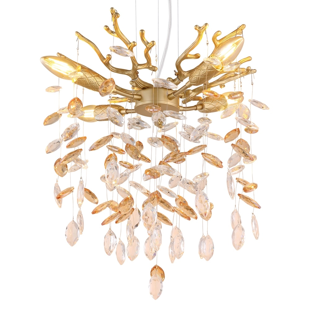 Hanglamp Queena goud Ø 40cm Globo 9007371525676