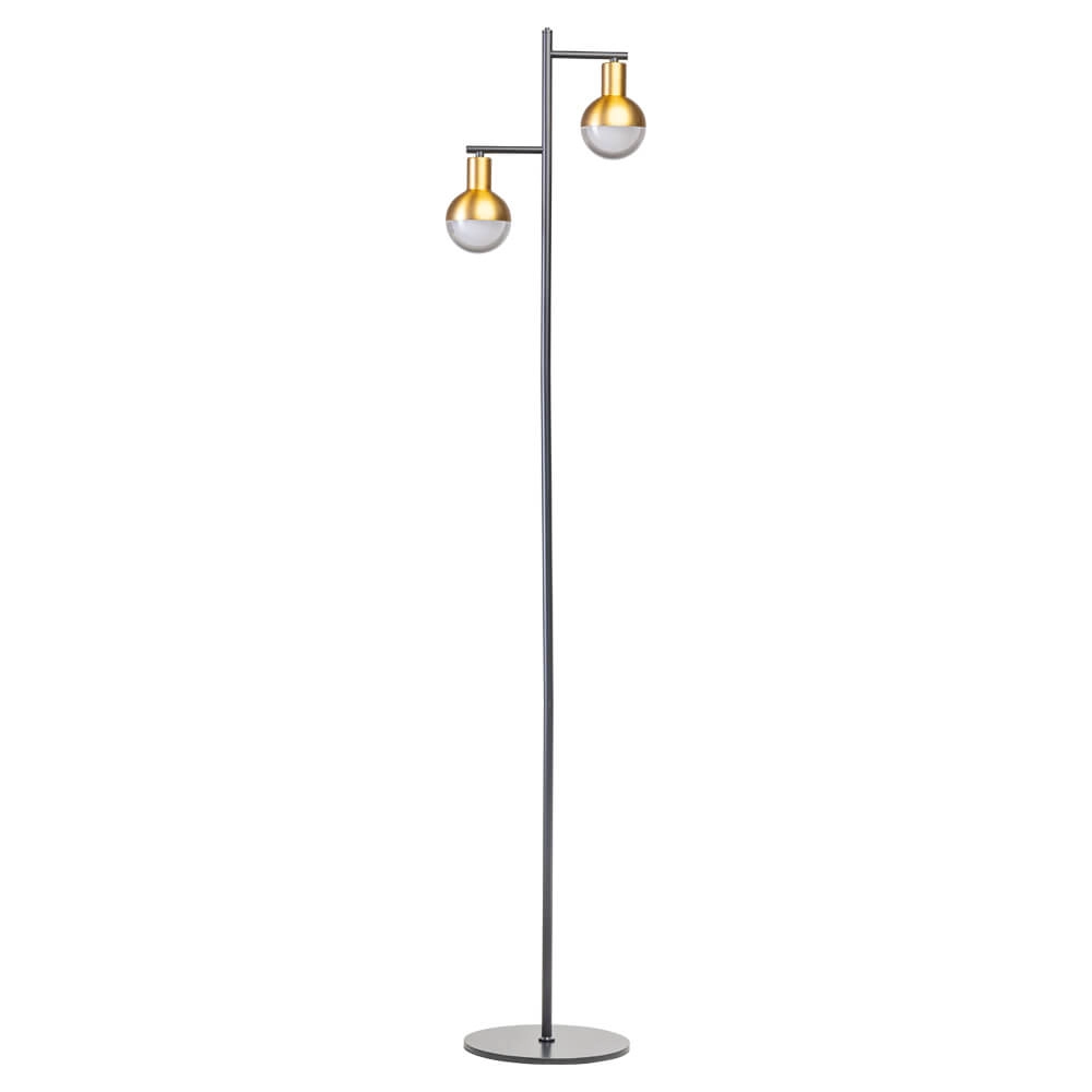 Zwart gouden vloerlamp Drop