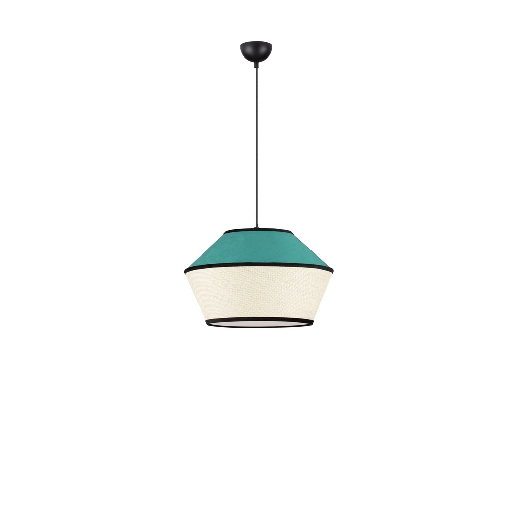 Hanglamp Veliss wit met blauw Lyora 5212017493842
