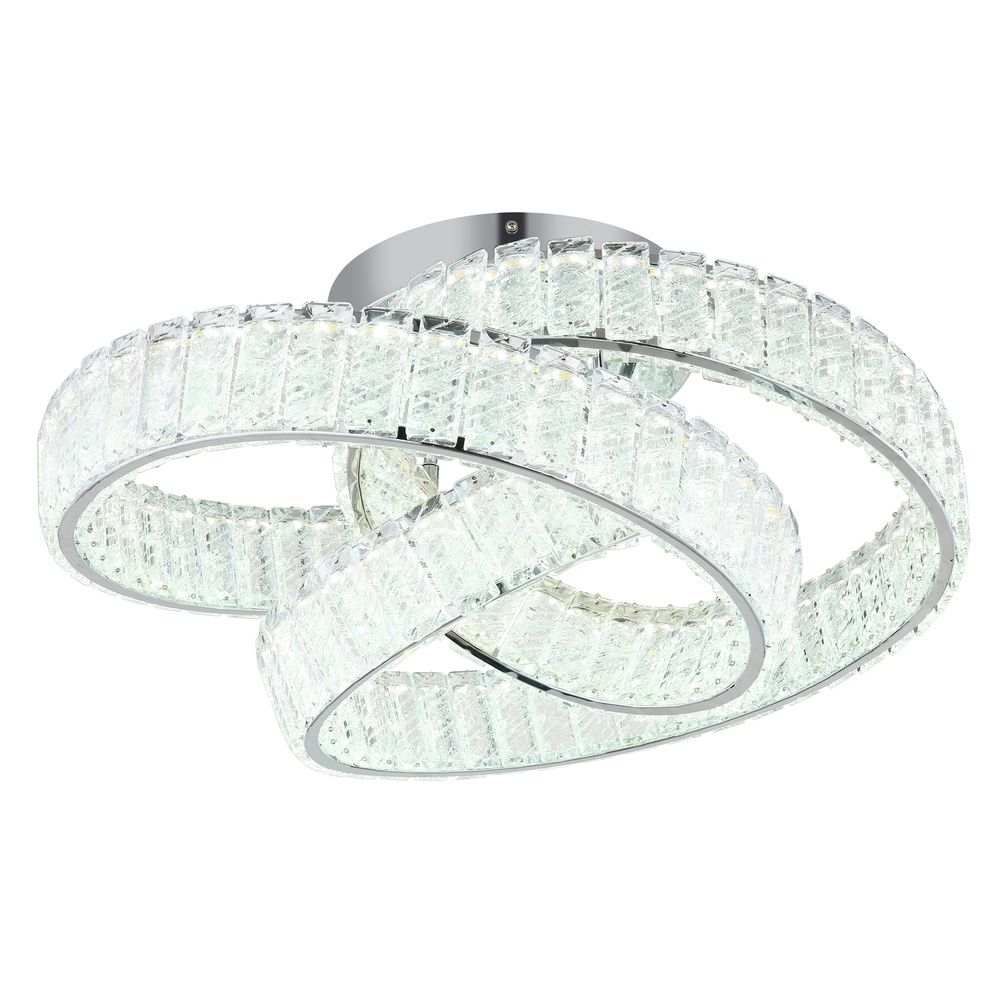 Plafondlamp krul Mucky chroom Globo 9007371531530