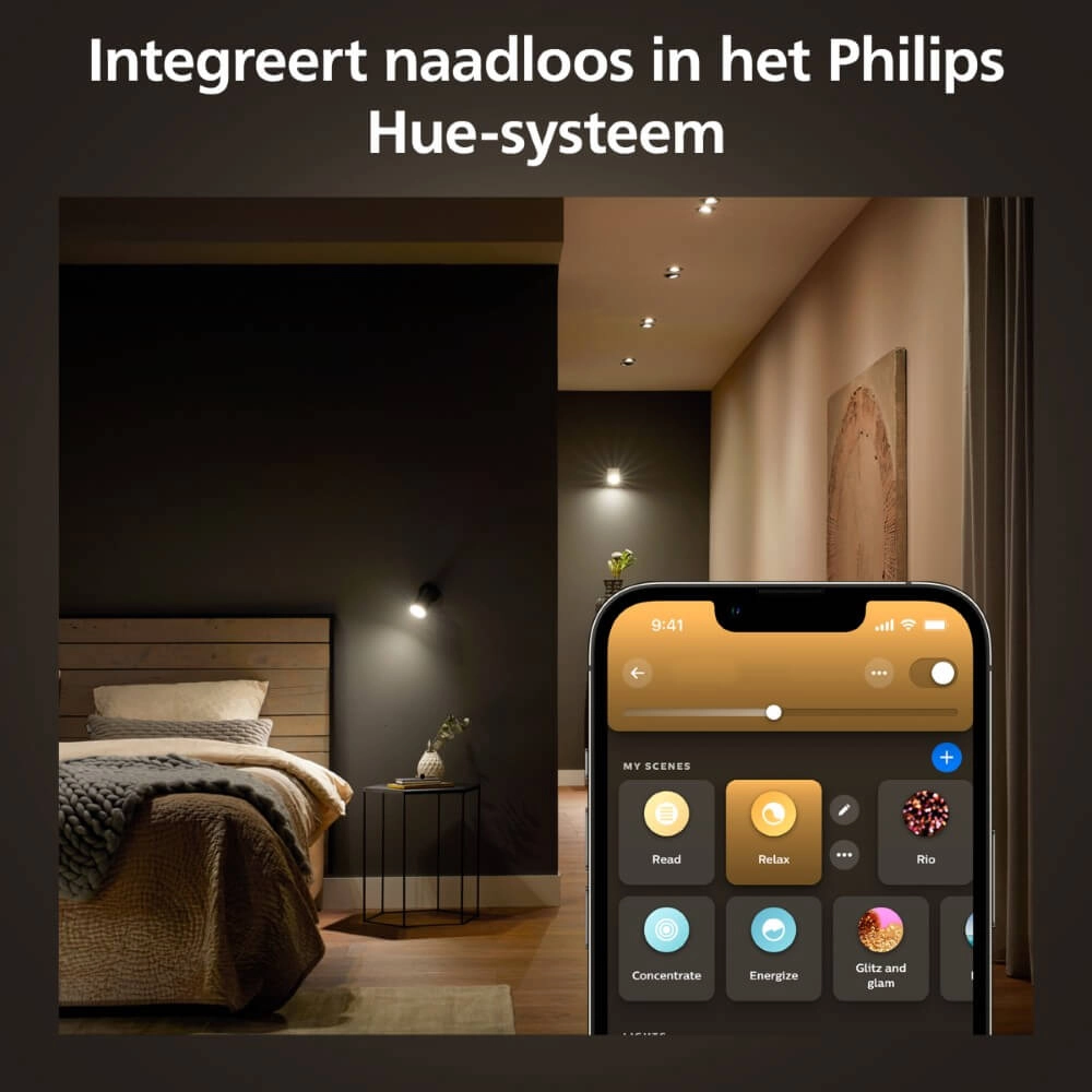 Lichtbron Hue GU10 - 4,2W - White Ambiance Philips 8720169229976