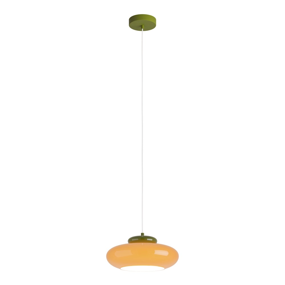 Design hanglamp Berardelli oranje met groen Ø 32cm Eglo 9008606405008