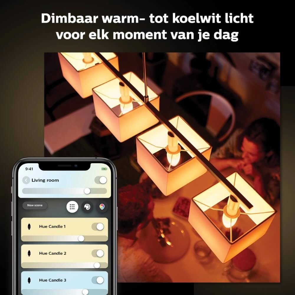Hue - E14 - 5W - White Ambiance set van 2 Philips 8719514356733