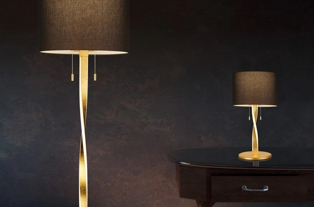 Tafellamp Nandor 62cm goud Trio 4017807380460