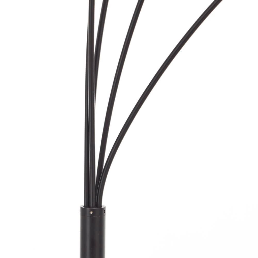 Vloerlamp Glasini zwart met smoke glas Brilliant 4004353429545