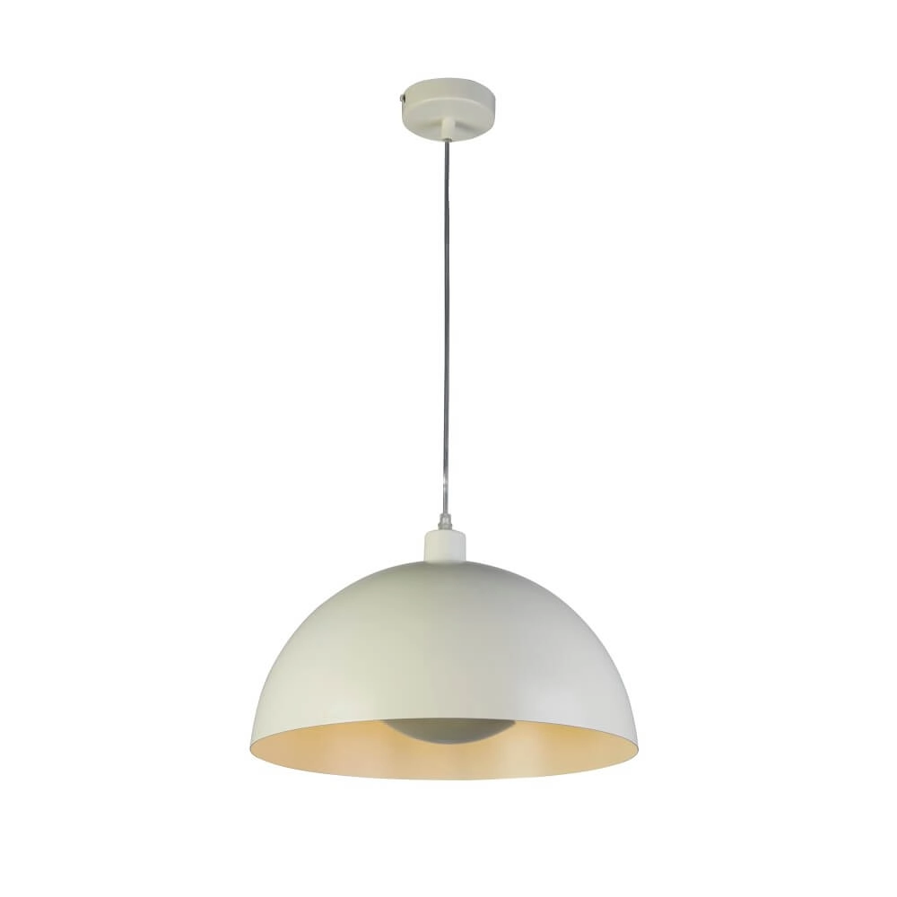 Crème hanglamp Mars kap 20cm hoog