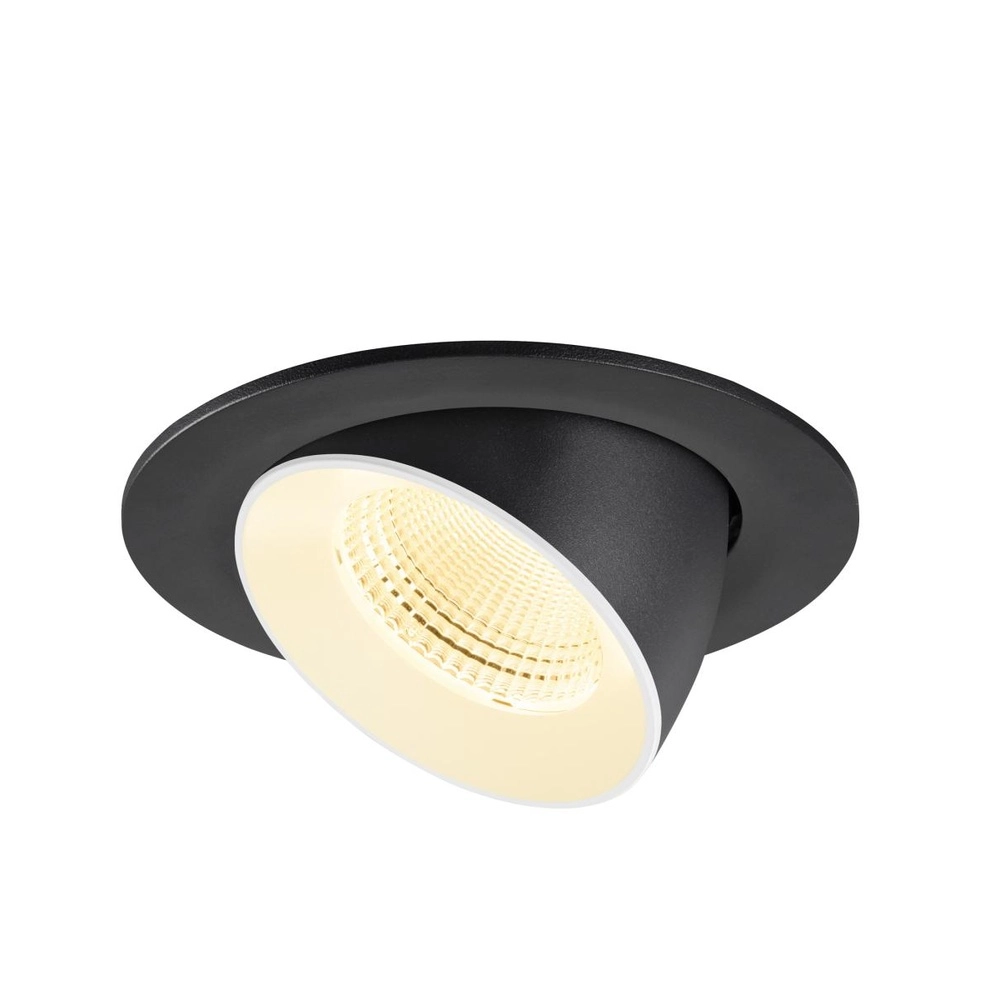 Inbouwspot Numinos Gimble L zwart/wit 3000K - 55gr SLV 4024163310260