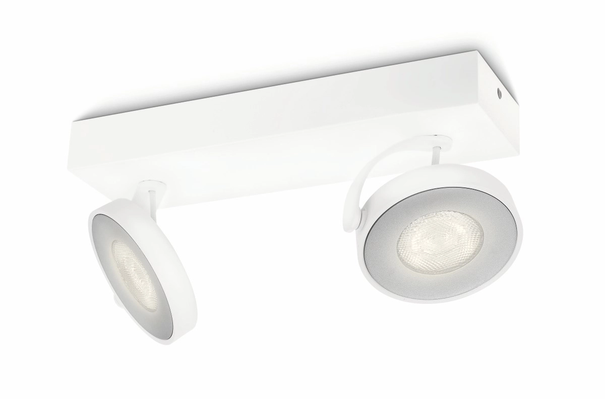 lamp Clockwork 2-lichts wit