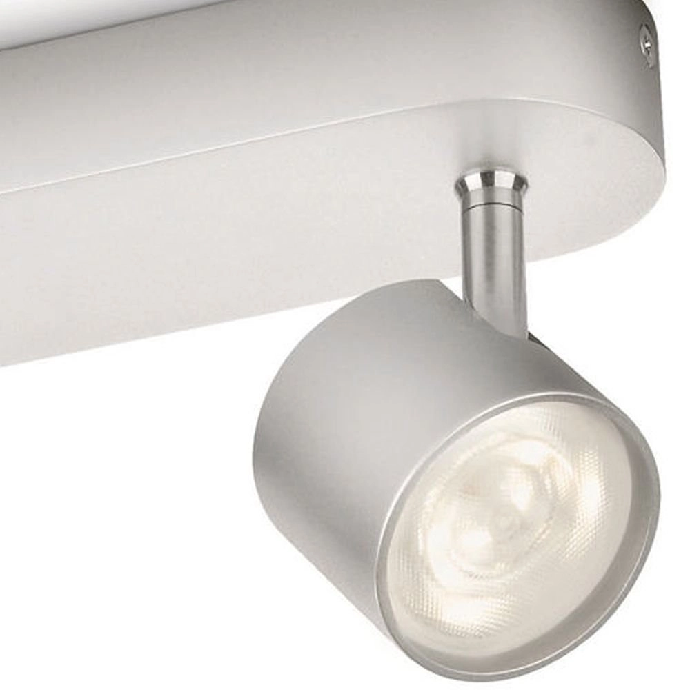 Led plafondspot My Living Star 2-lichts metaalgrijs Philips 8718291444879