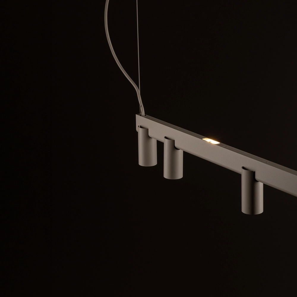 Design hanglamp Fourty 7-lichts zand bruin Lyora 5903139122948