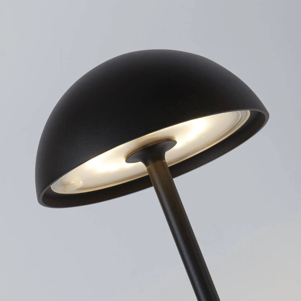 Draadloze tafellamp Portabello zwart Searchlight 5053423230436