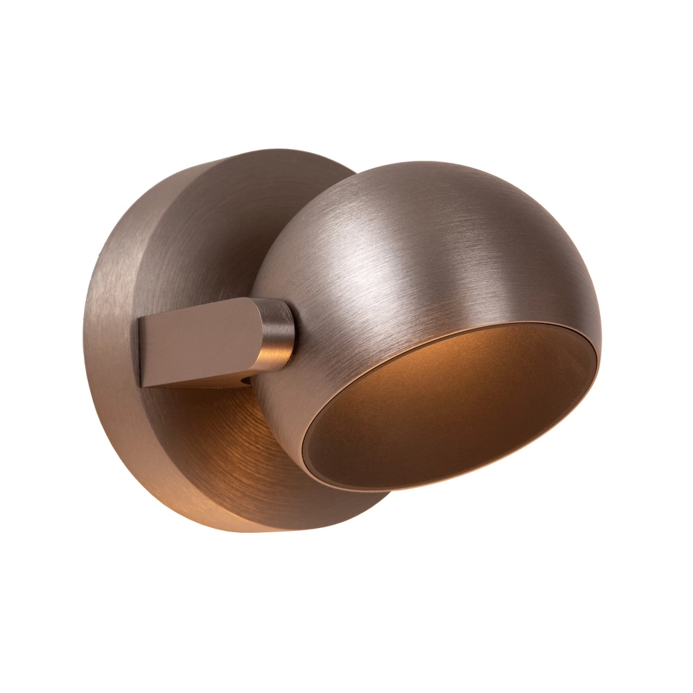 Design wandlamp Esfera geborsteld metaal