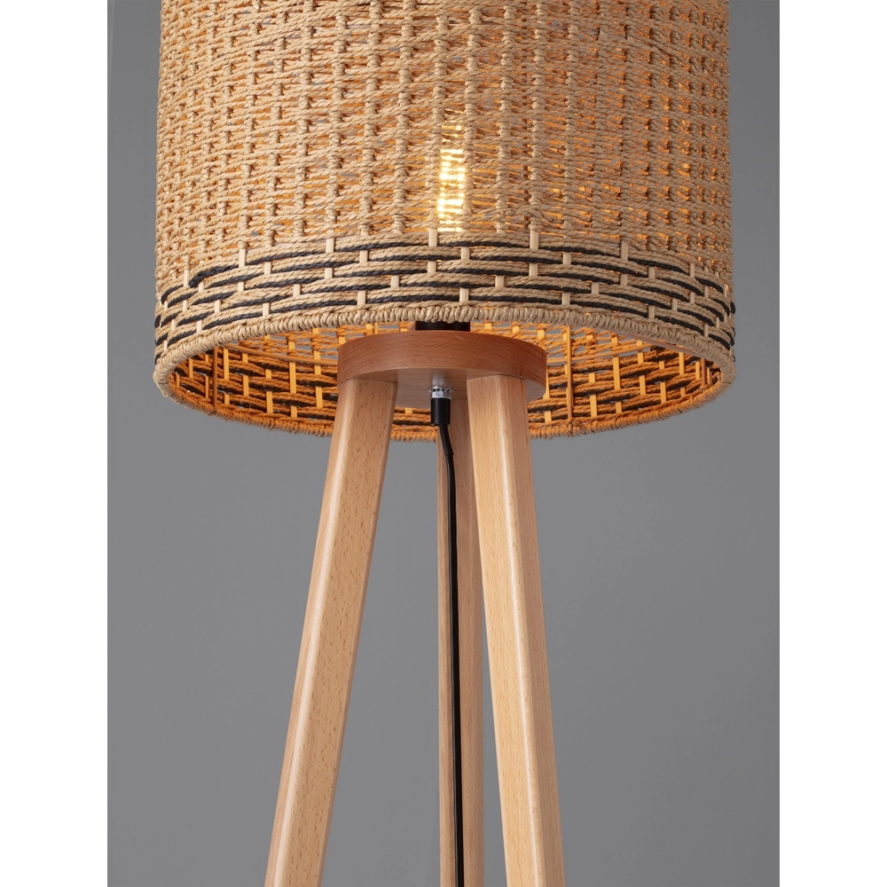 Vloerlamp Plette rotan Lyora 5212017453006