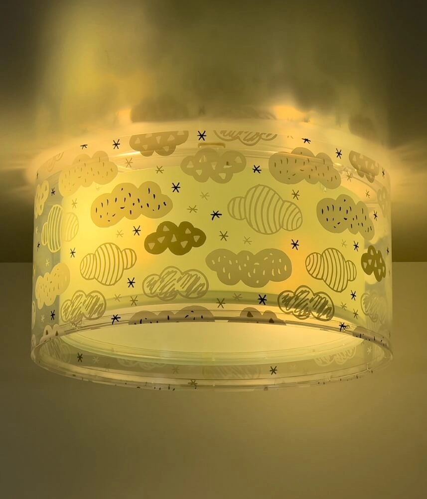 Wolken plafondlamp Clouds groen Dalber 8420406003146