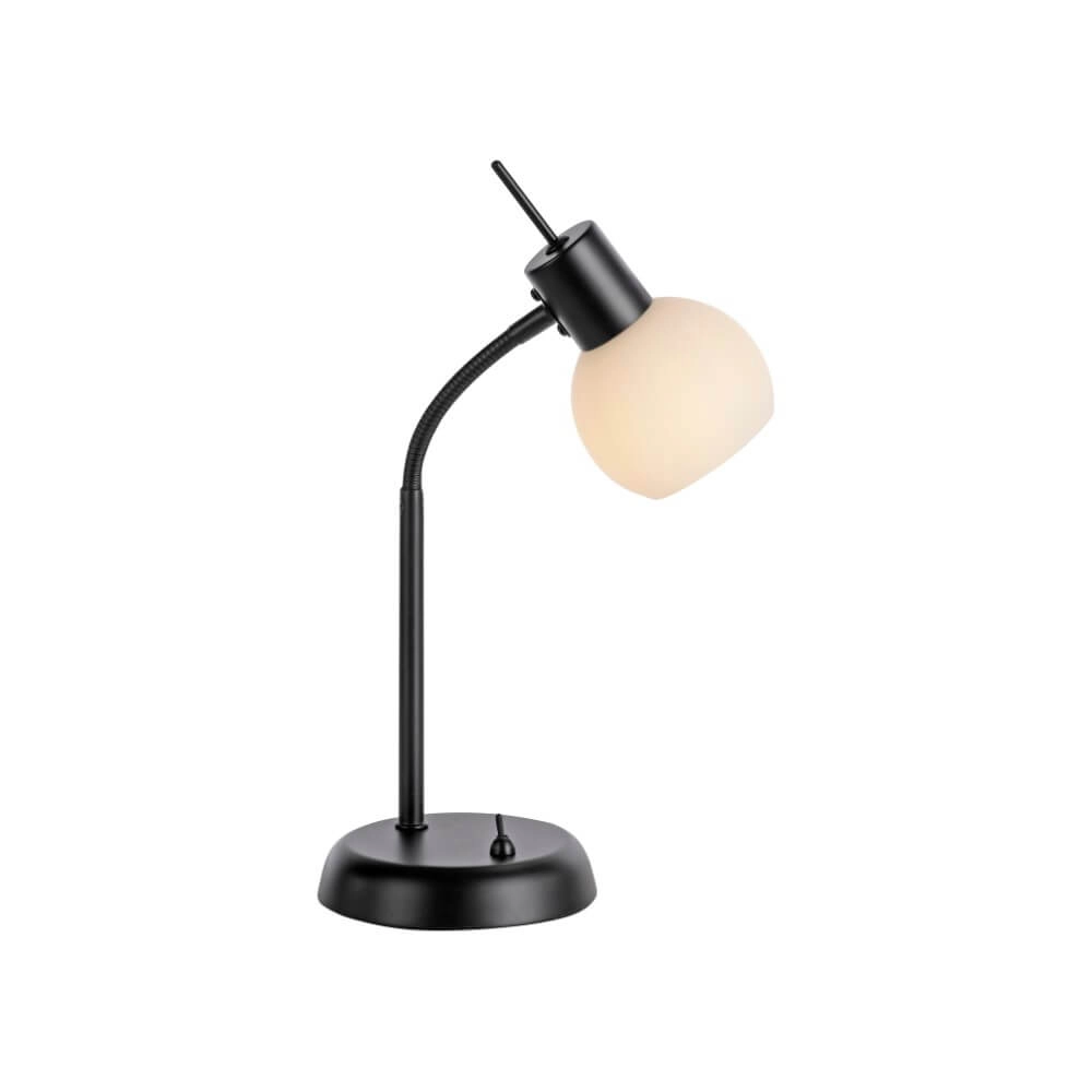 Zwarte tafellamp Loki 1-lichts Just Light 4043689000813
