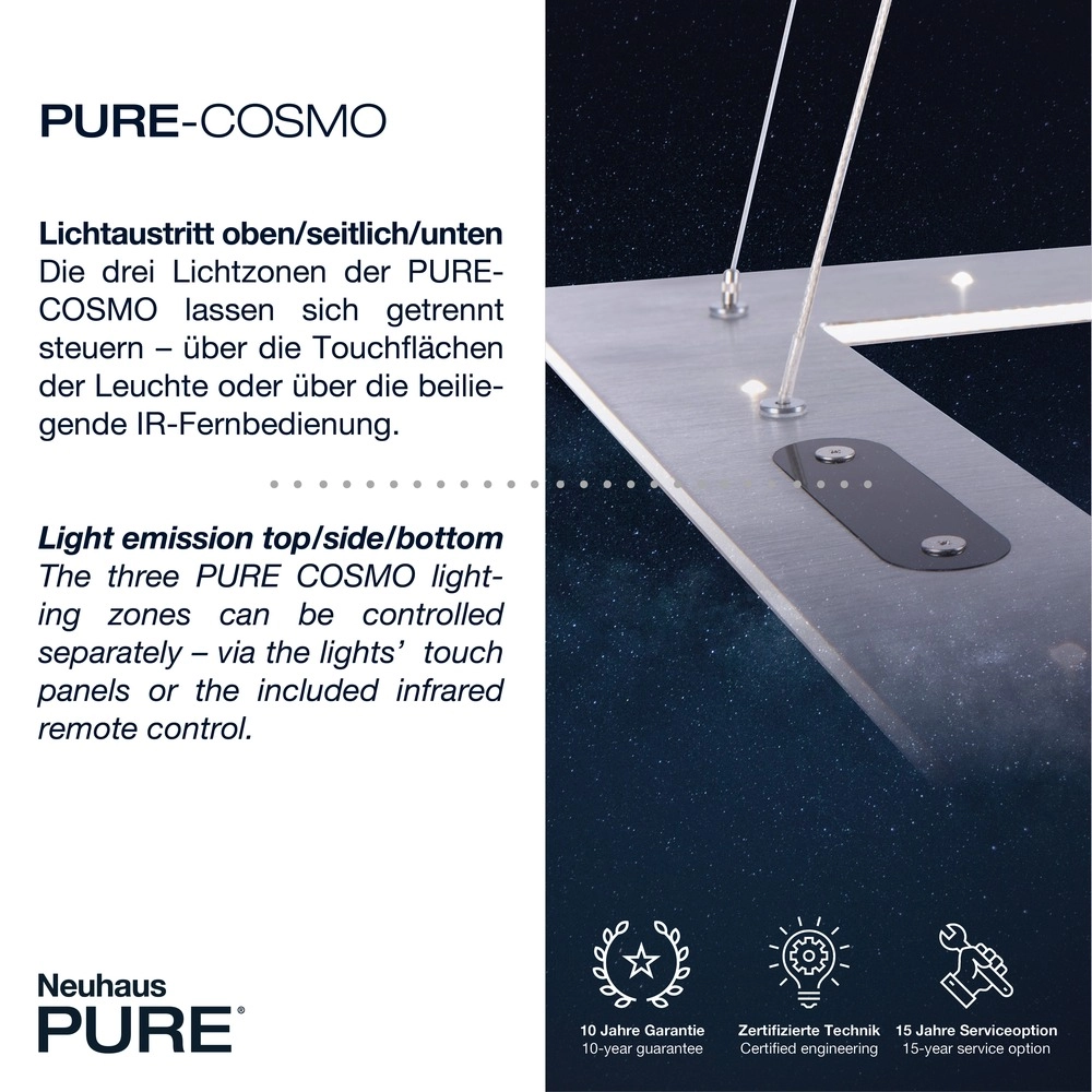 Design led hanglamp Pure Cosmo Bronce Paul Neuhaus 4012248350720