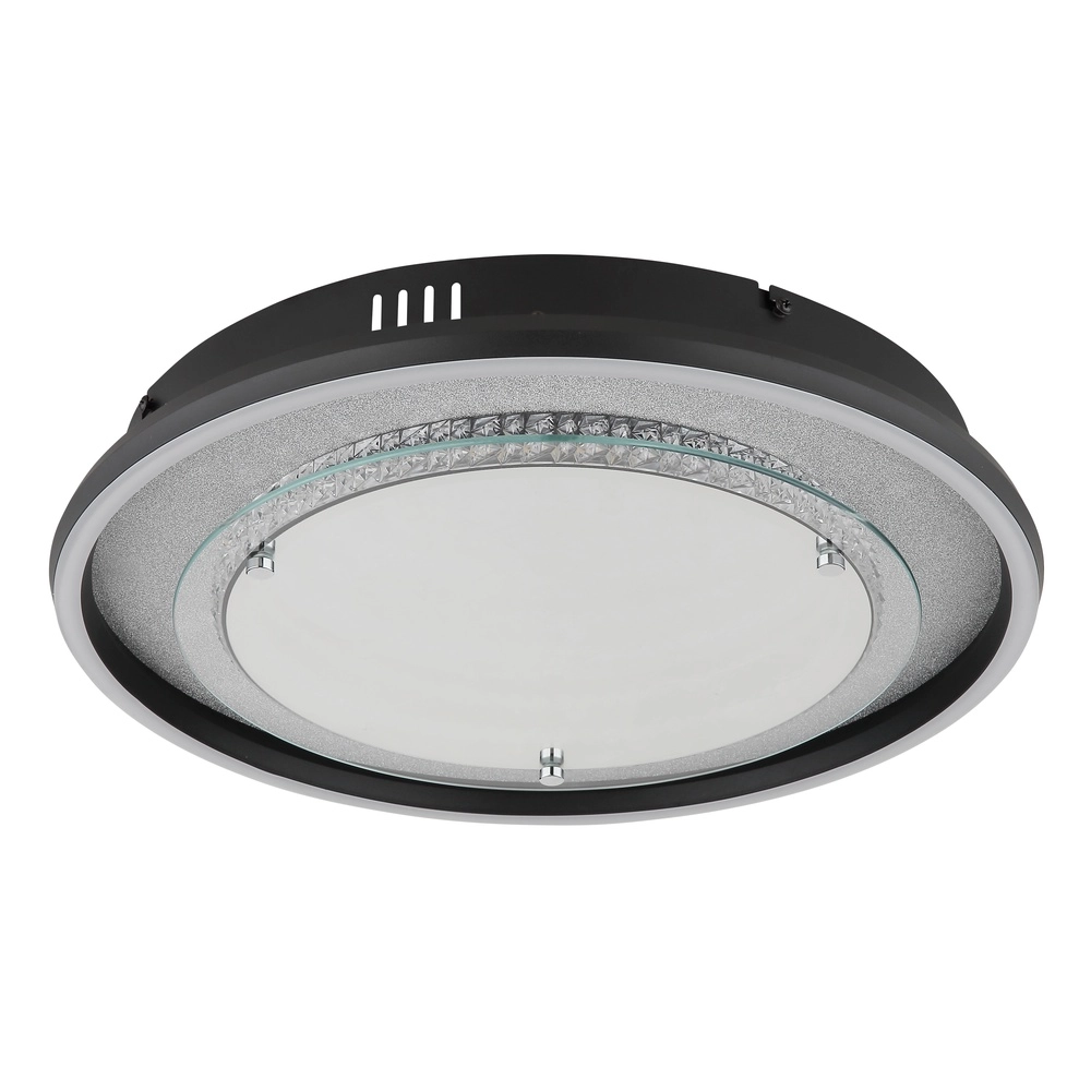 Zwarte plafondlamp Mirrora Ø 40cm Globo 9007371566853