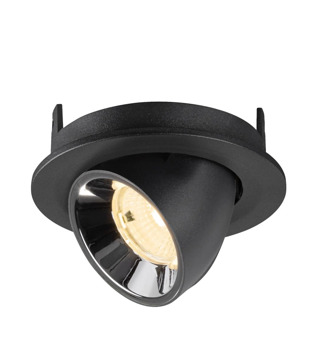 Inbouwspot Numinos Gimble S zwart/chroom 3000K - 55gr SLV 4024163313490