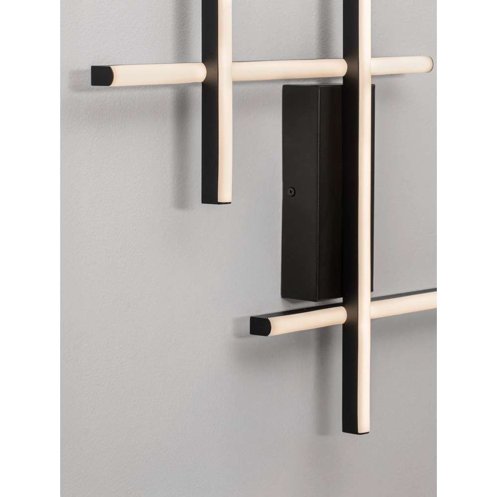 Wandlamp Apecho zwart Lyora 5212017468598