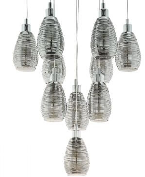 10-lichts hanglamp Siracusa chroom Stars of Light 9002759395063