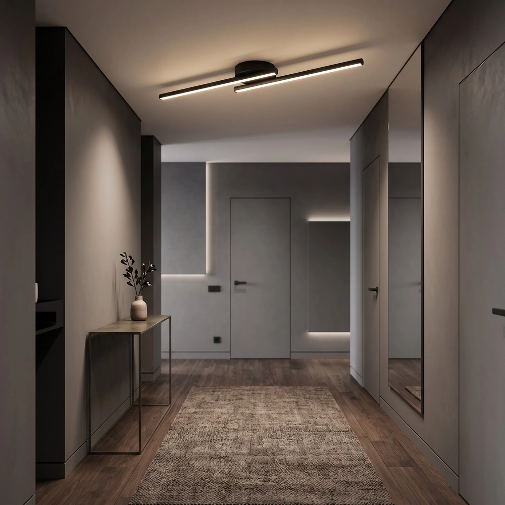 Smart plafondlamp Flatron-Z zwart Eglo 9008606390588