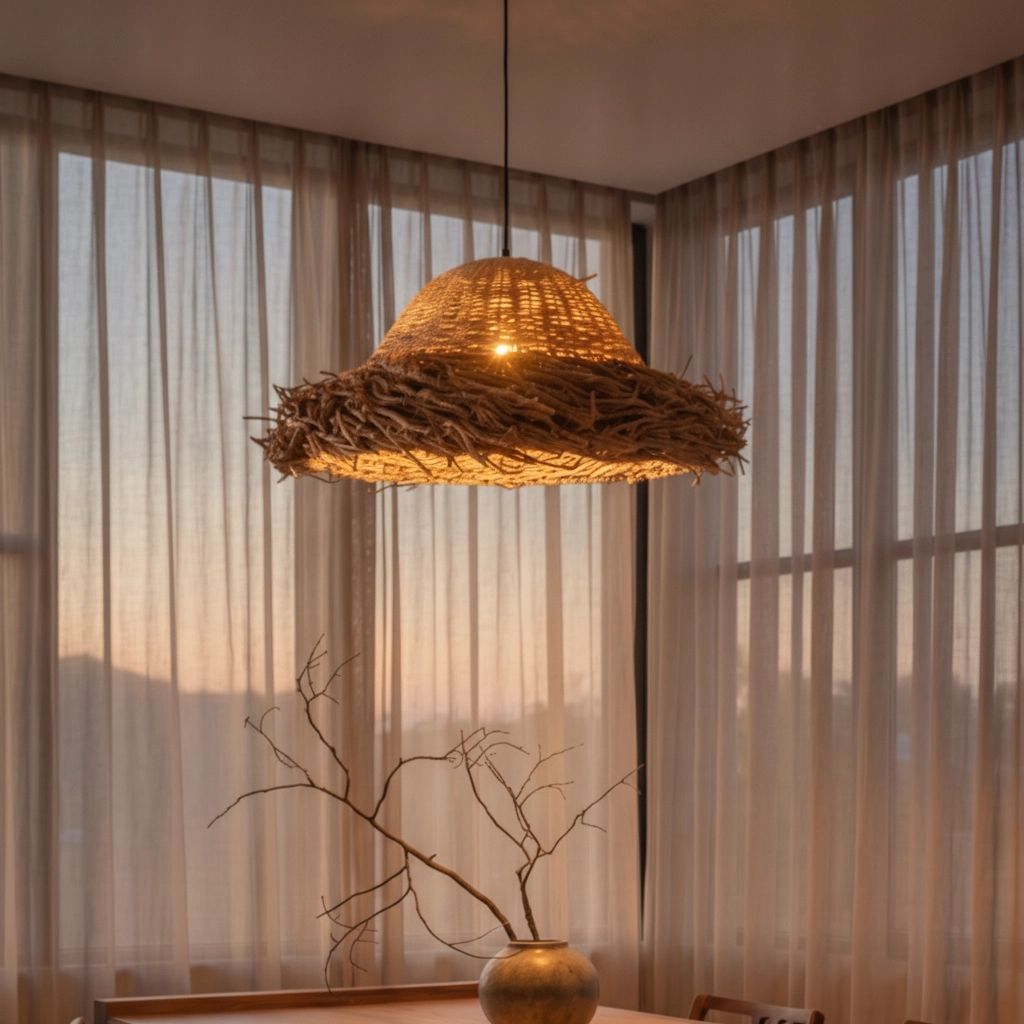 Natuurlijke hanglamp Natu Ø 65cm