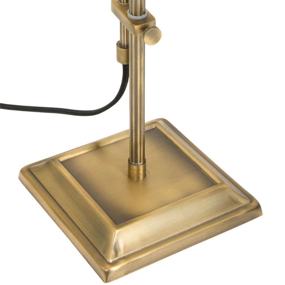 Bankierslamp Ancilla brons met bruin Steinhauer 8712746104417