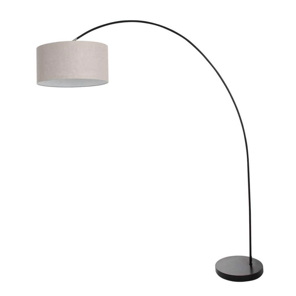 Booglamp Solva zwart met grijze kap Steinhauer 8712746174724