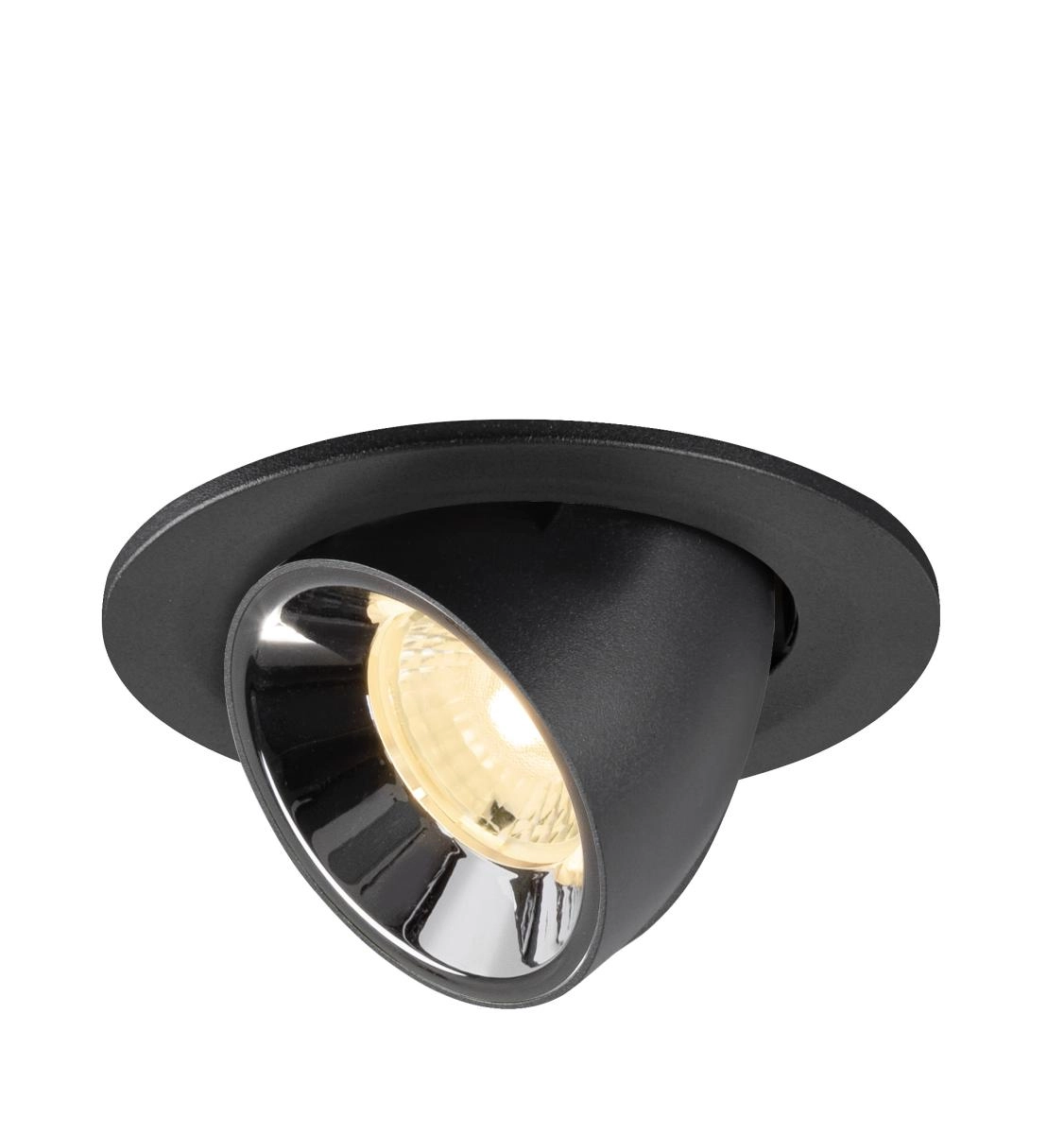 Inbouwspot Numinos Gimble S zwart/chroom 3000K - 40gr