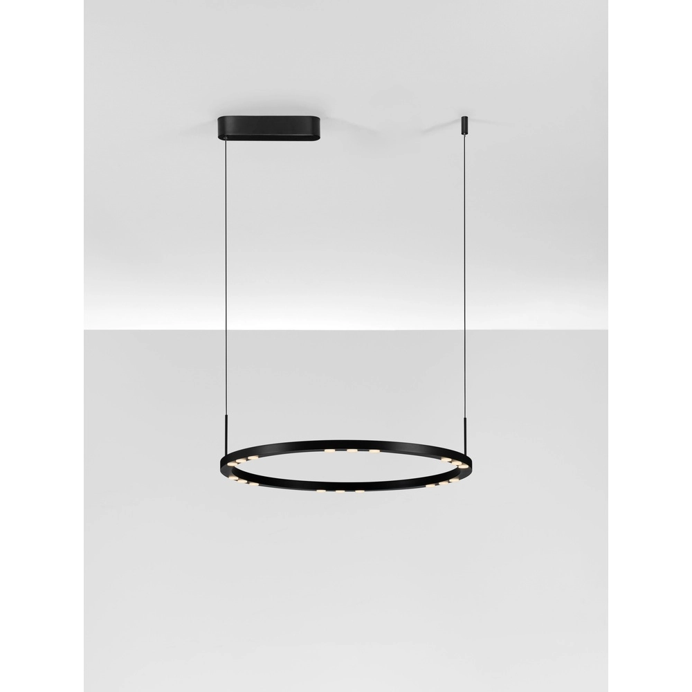 Strakke hanglamp Lunette zwart Ø 660cm Lyora 5212017465191