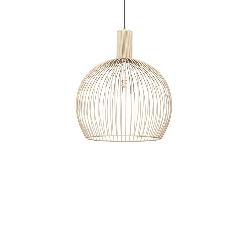 Zandkleurige hanglamp Wire Sand Ø 40cm ETH 8720195307112
