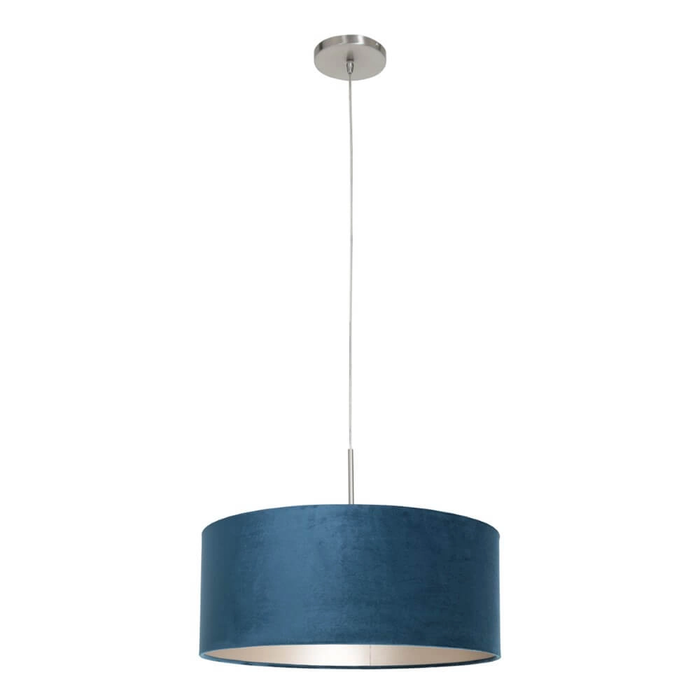 Hanglamp Sparkled met blauw velvet Steinhauer 8712746147353