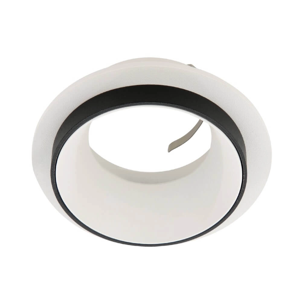 Ronde inbouwspot Carosso met zwarte ring