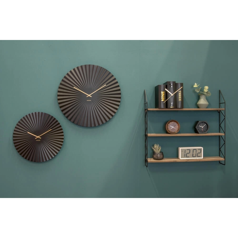 Wandklok Sensu zwart - Ø 40cm Karlsson 8714302613470
