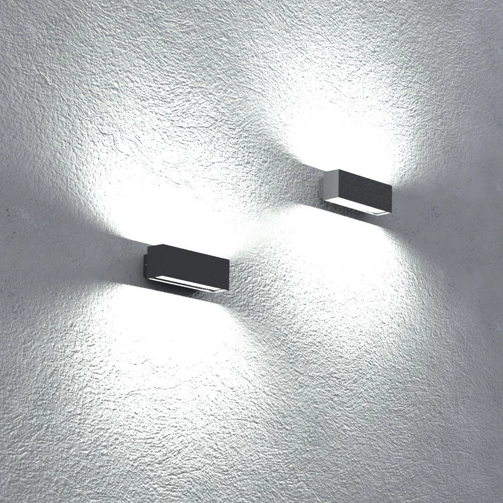 Zwarte wandspot Segment M KS verlichting 8714732749602