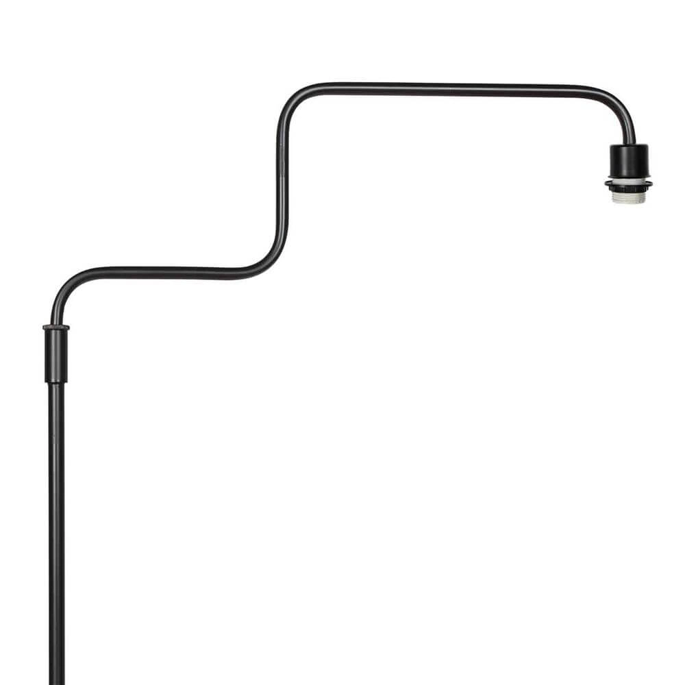 Vloerlamp Bloeba zwart met bamboe Steinhauer 8712746176919