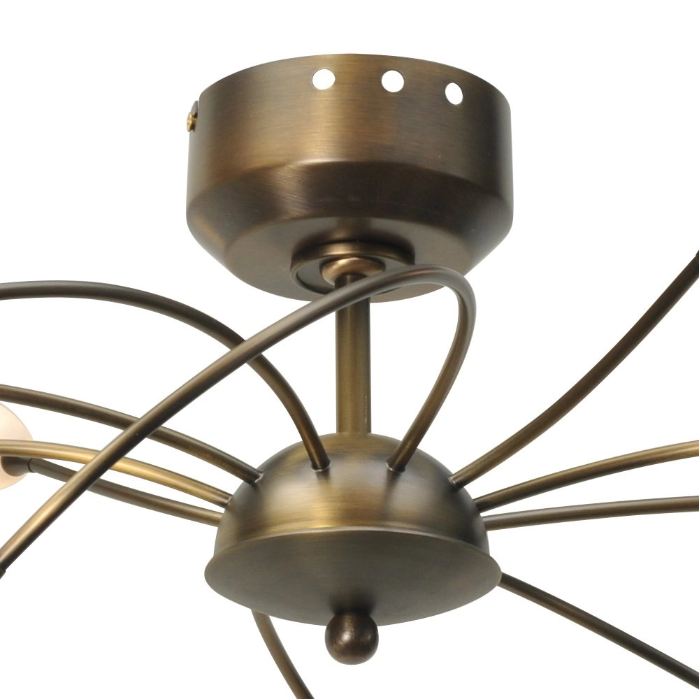 Led plafondlamp Molto 2 LED 10-lichts 43x65cm bronsbruin Masterlight 8718121184104