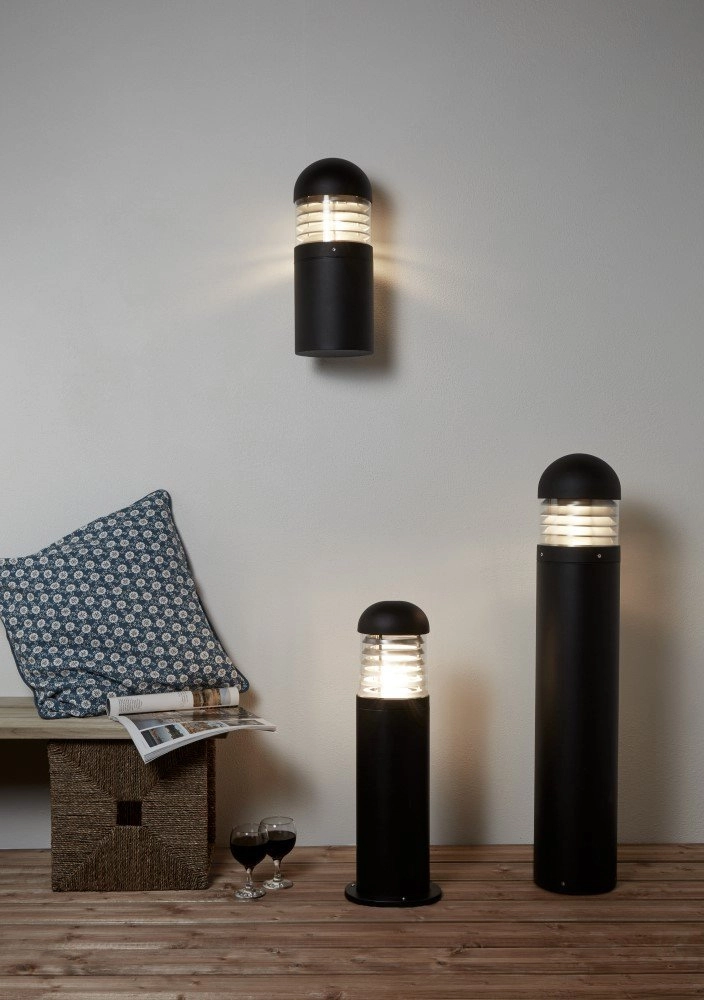 Zwarte staande lamp Bronx 90cm Searchlight 5013874412737