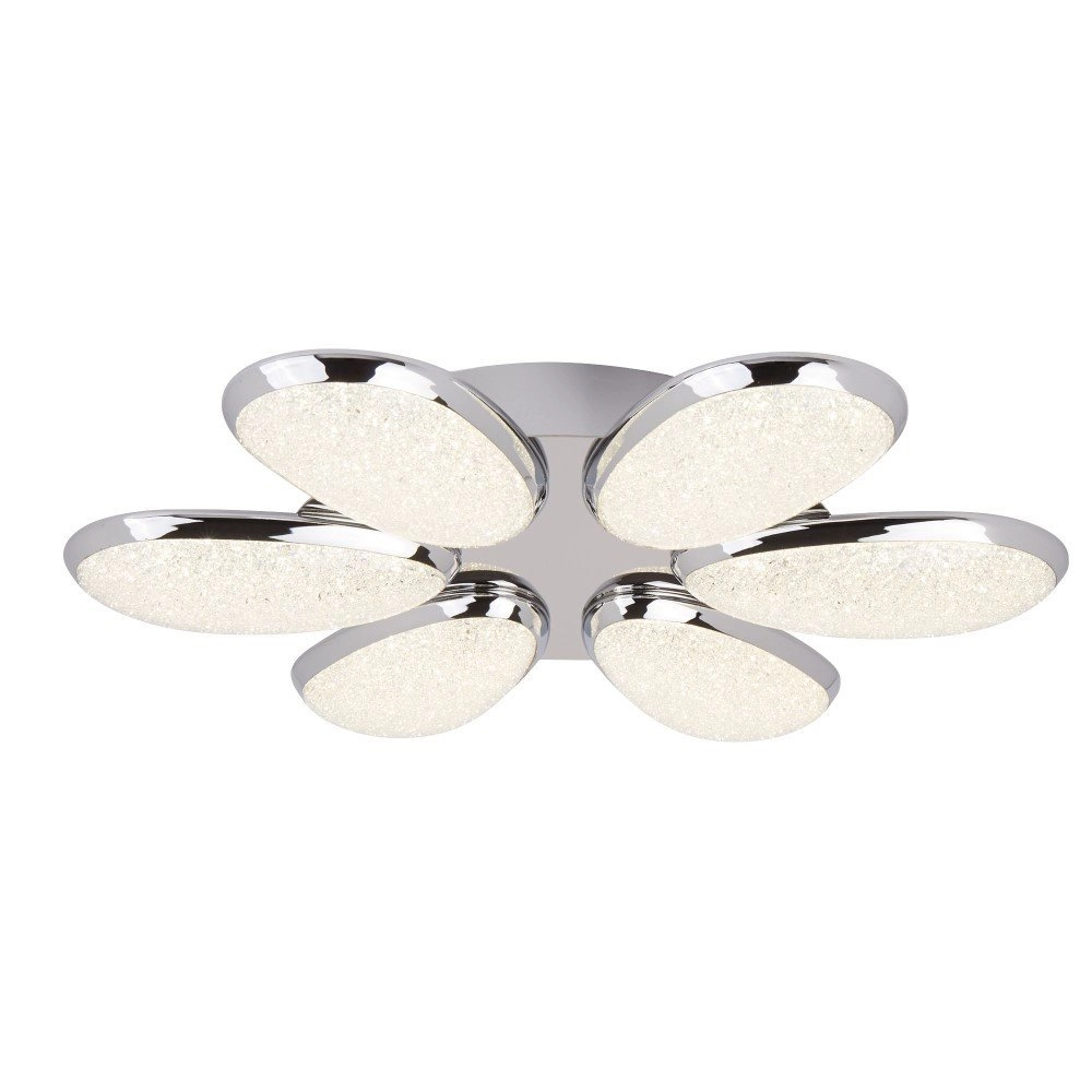 Plafondlamp Lori 6-lichts grijs