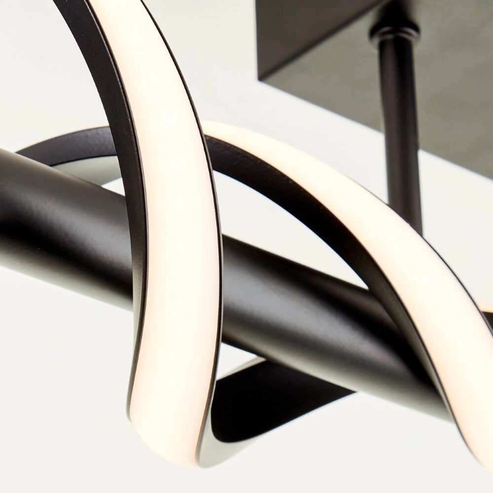 Zwarte design plafondlamp Amalie S Brilliant 4004353411717