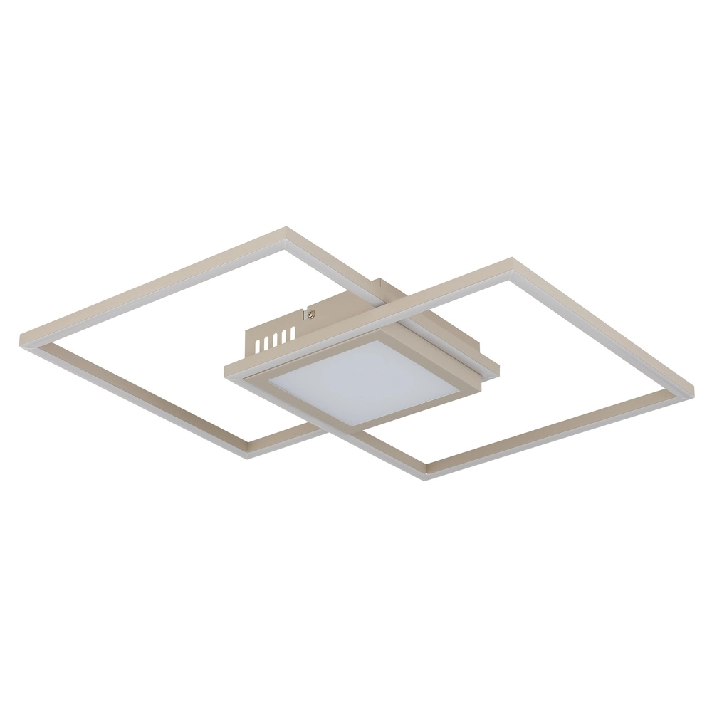 Strakke plafondlamp Saunders zand bruin Globo 9007371590353