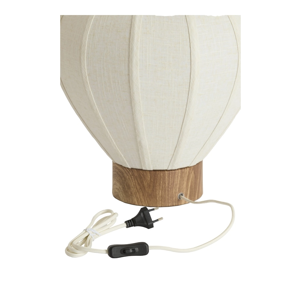 Tafellamp Kyzo Ø 35cm japandi wit Light & Living 8717807843427