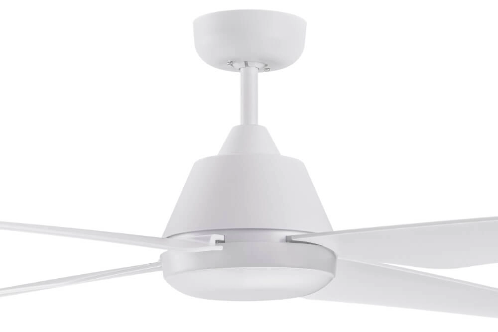 Plafondventilator met lamp Aria Led Ø 122cm wit IP55 Beacon 9333509129813