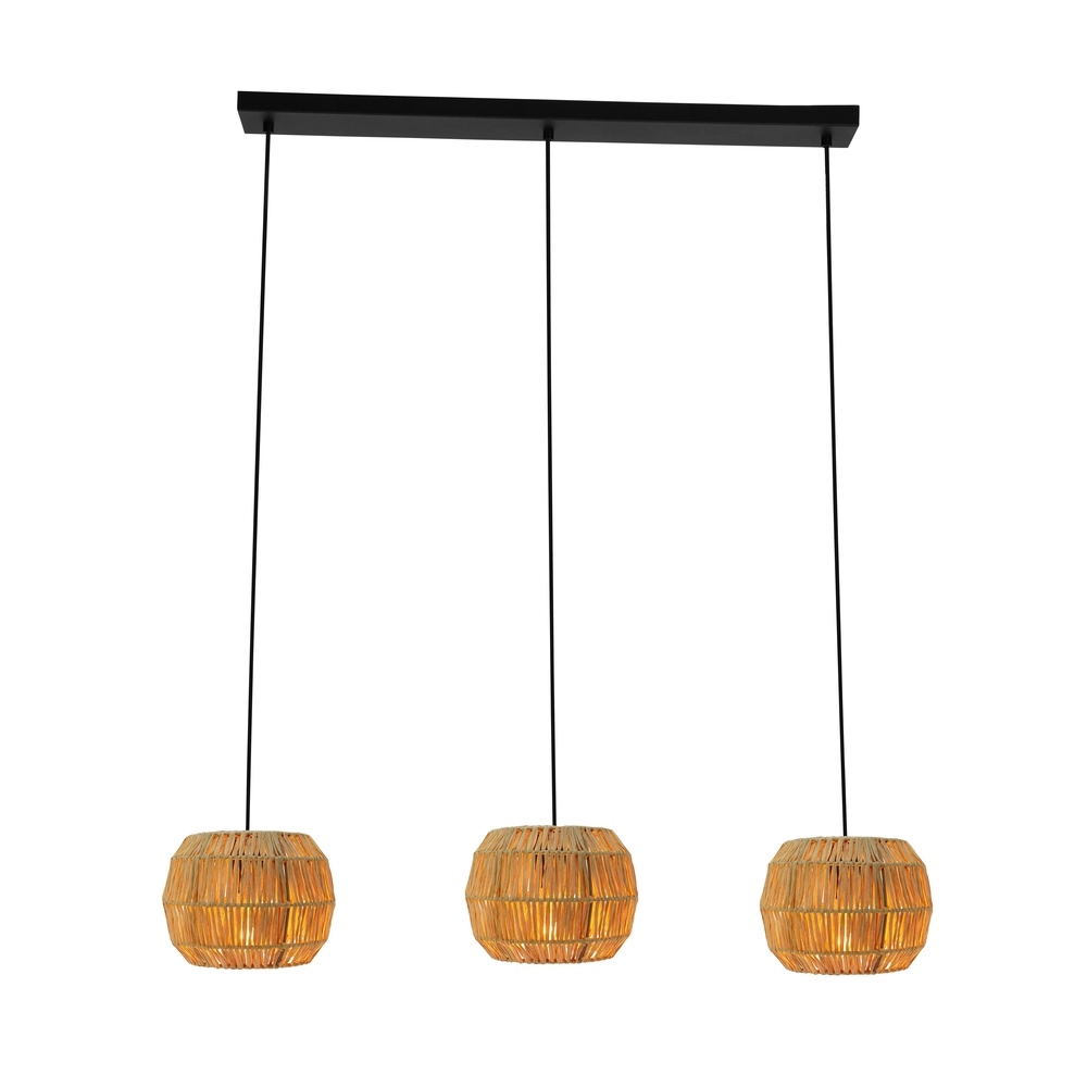 Rotan hanglamp Sheldon 3-lichts