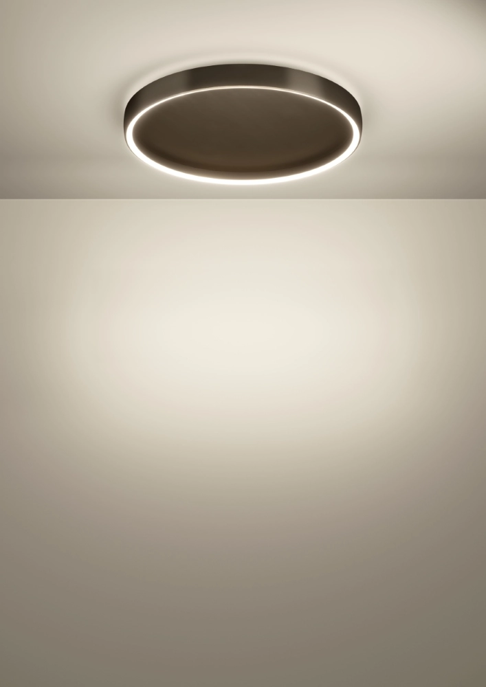 Plafondlamp Trabuco zwart met bruin Ø 55cm Stars of Light 9008606359936