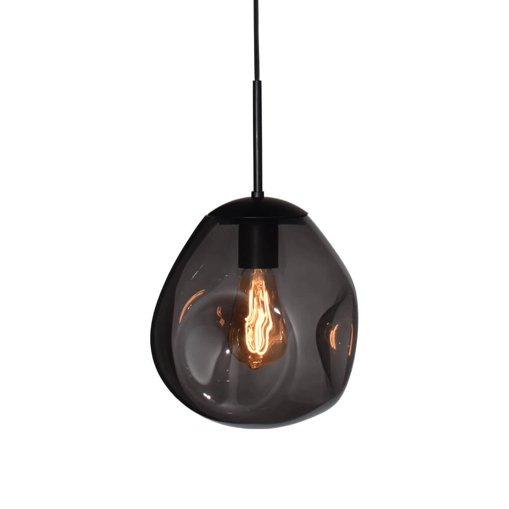 Hanglamp Lava 1x smoke glas Ø 24cm
