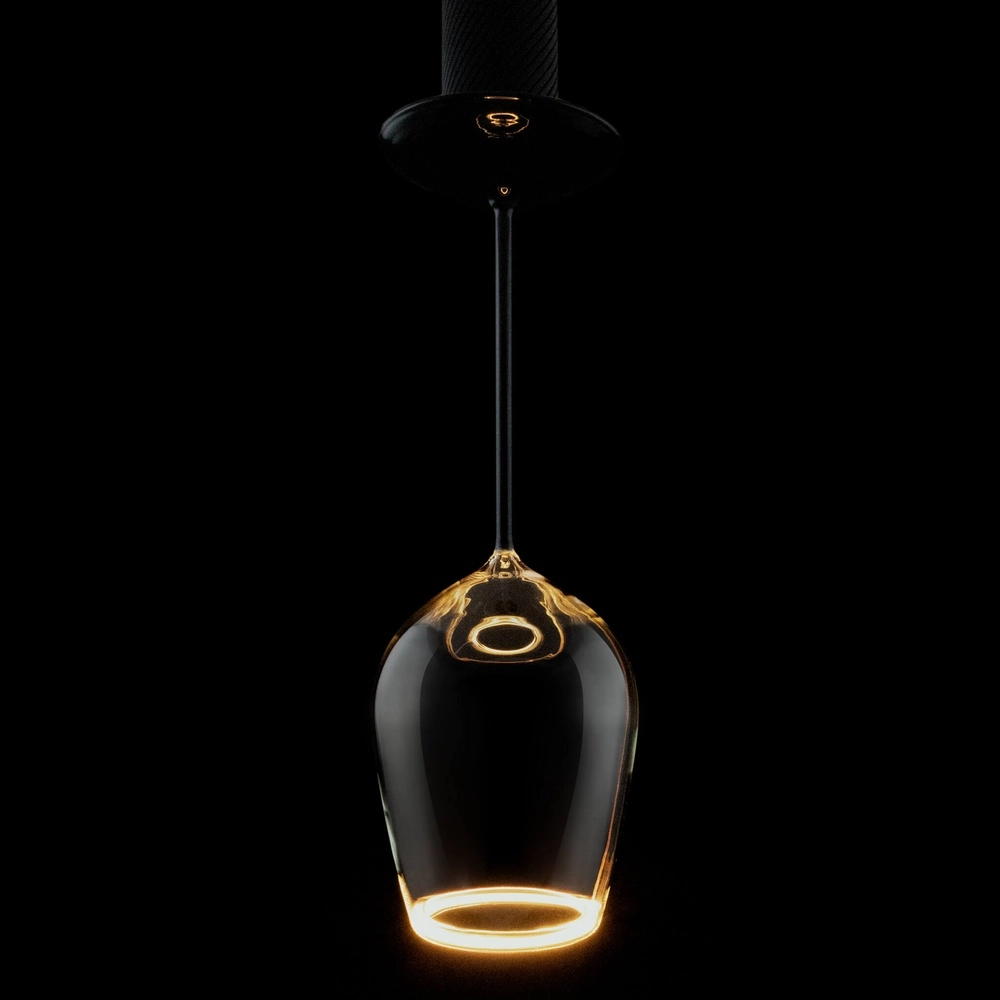 Wijnglas lichtbron Floating smoke - 5W - E27 - 500lm - 2200K - Ø 12cm