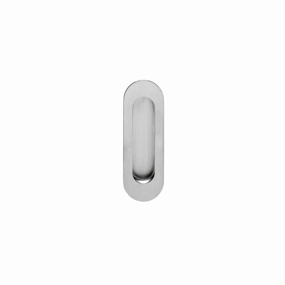 Schuifdeurkom ovaal Alvro 12x4cm RVS blind