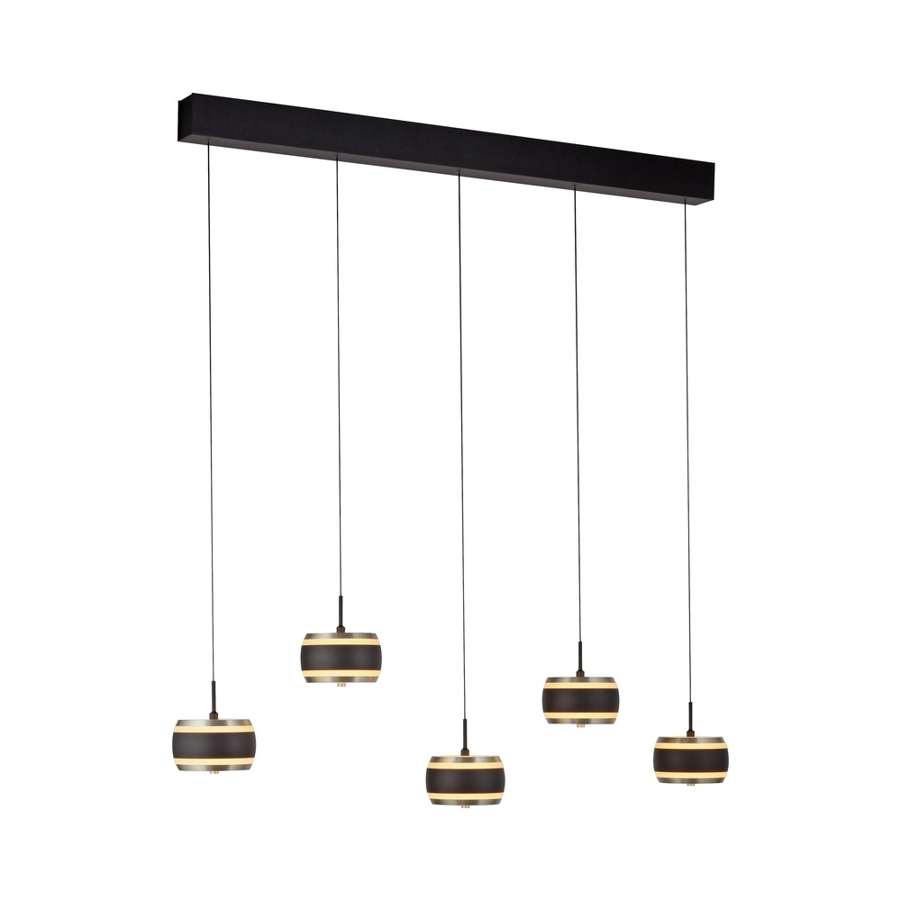5L eettafel hanglamp Pure Falling Rings black pearl Paul Neuhaus 4012248396575