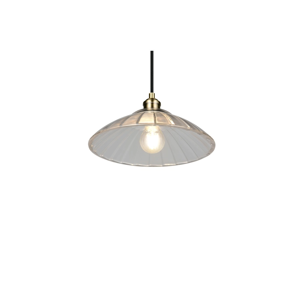 Klassieke hanglamp Eluna oud messing Trio 4017807682465